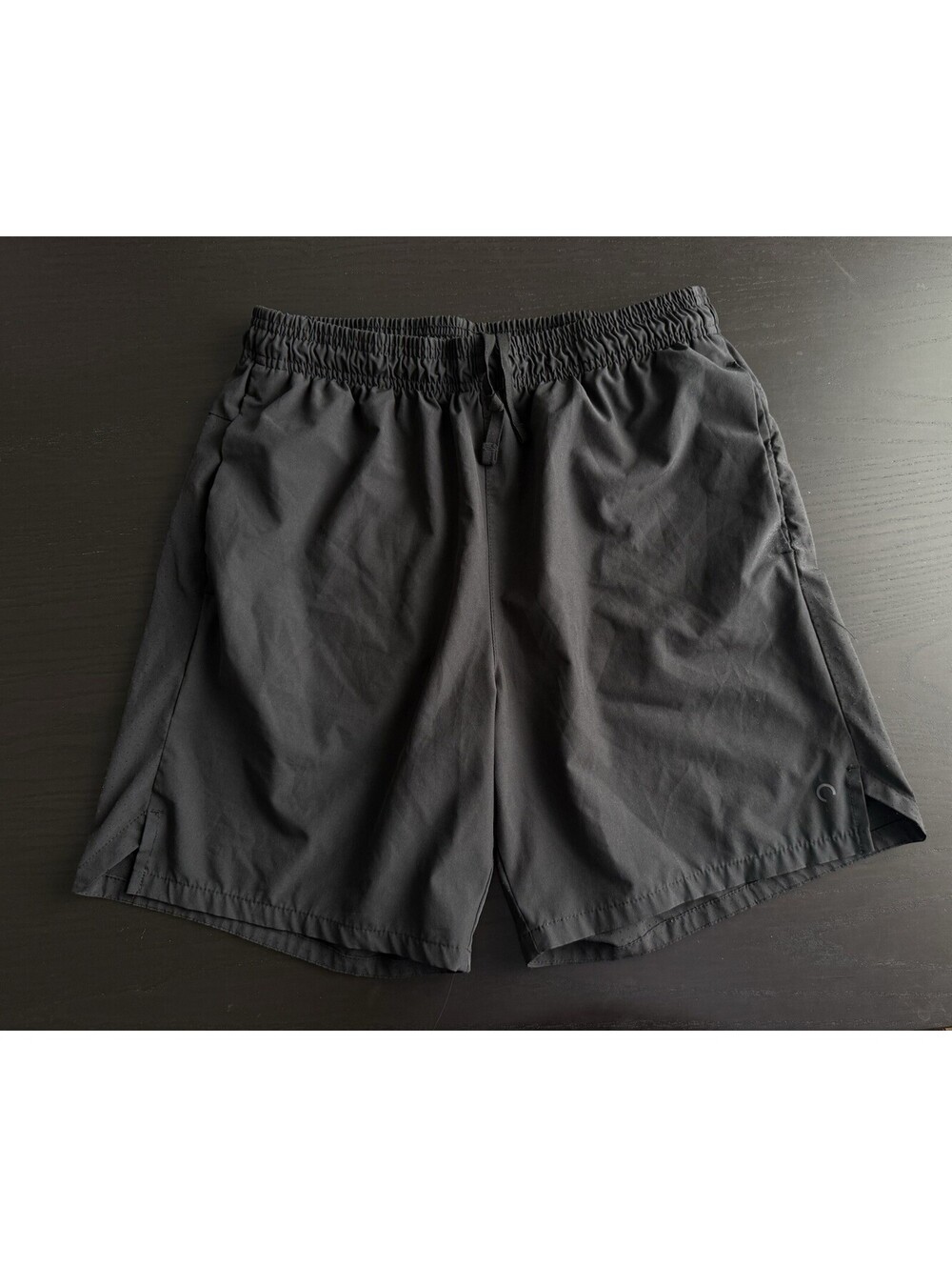 SKORA Mens Black Qwick-Dry Athletic Running Shorts Medium 7" Inseam